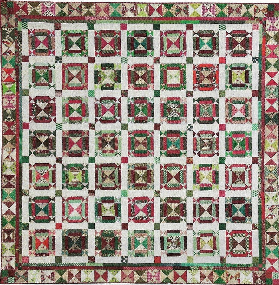 Jingle Bell Square Quilt quilting pattern instructions