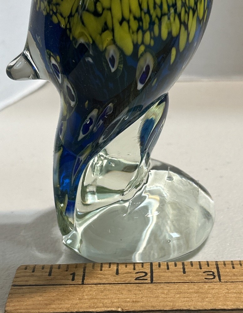 Geo Glass Parrot Figurine