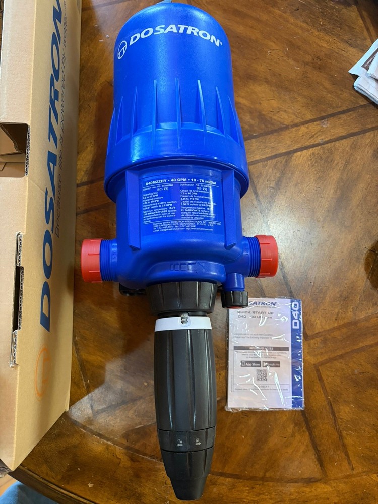Dosatron D40MZ2-HY High Flow Nutrient Dosing Pump 40 GPM, Fertilizer Doser