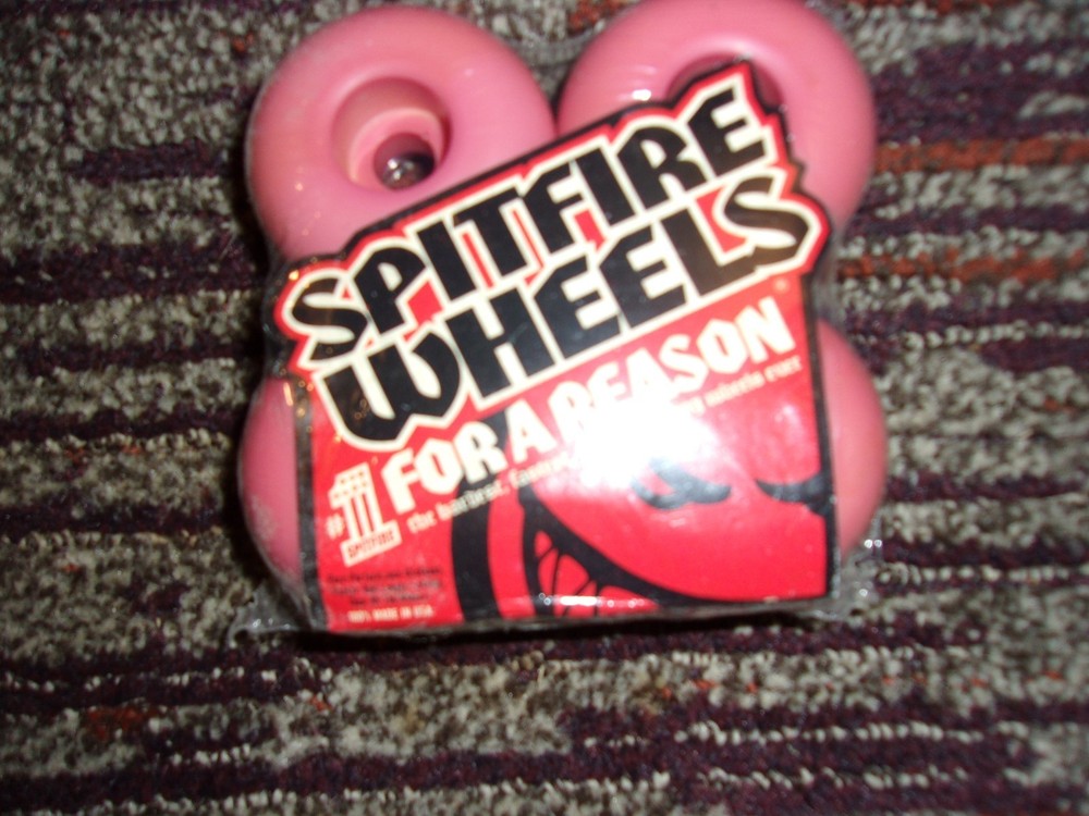 NOS 90s Spitfire skateboard wheels red 58mm