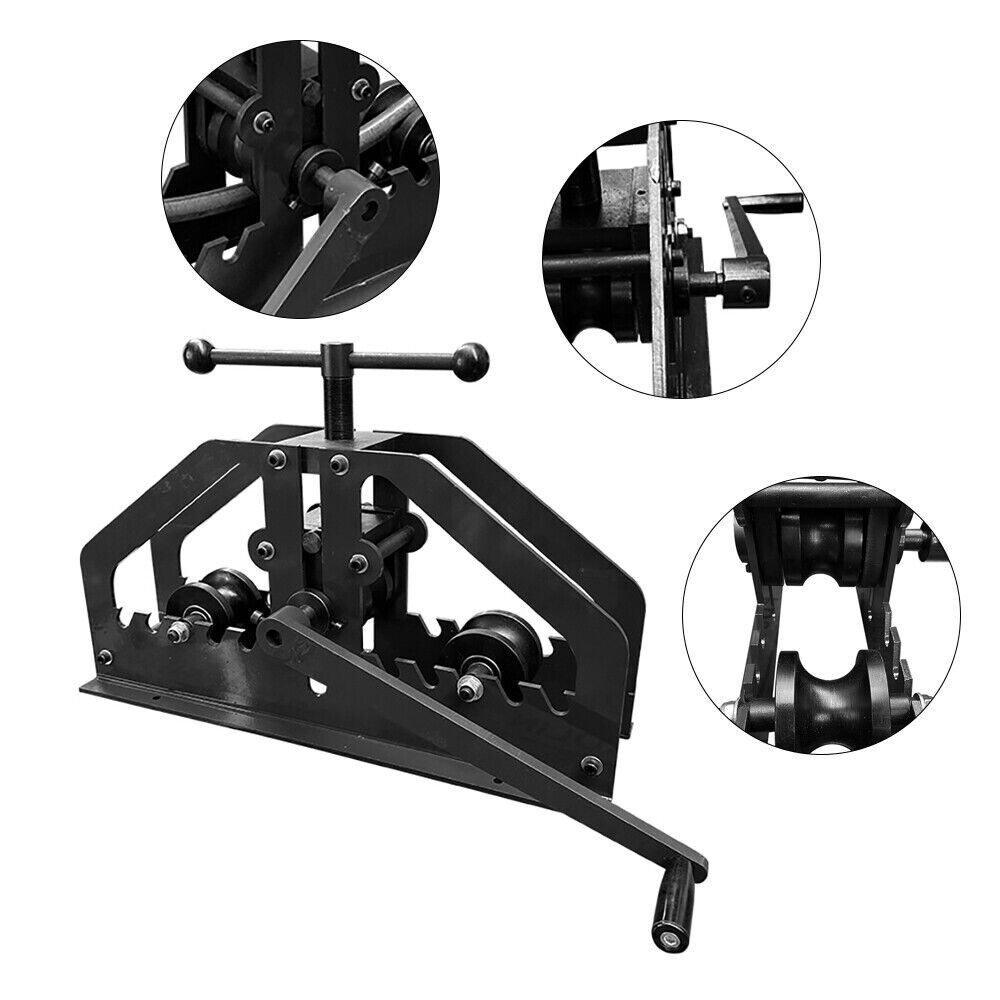 Manual Tube Roller Bender Pipe Roller Heavy Duty 1.5" Round Pipe Roller Tool