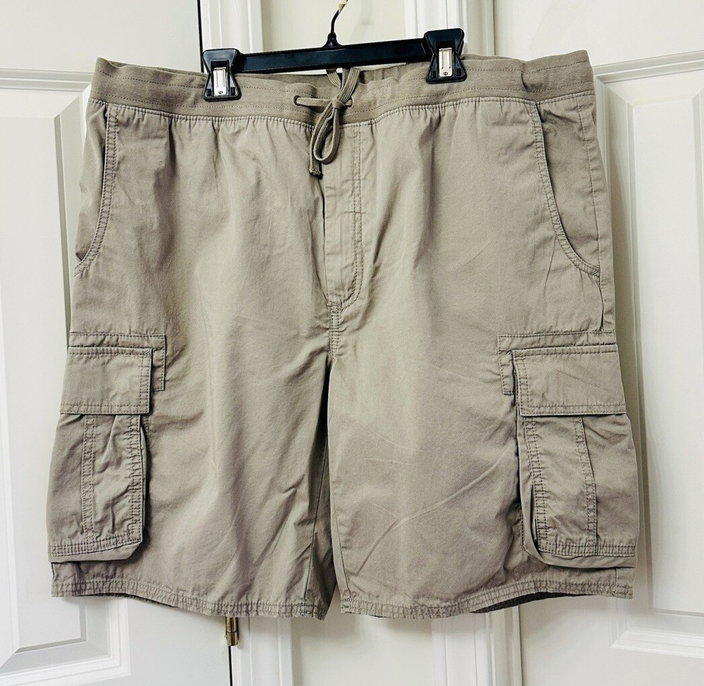 Roundtree & Yorke Flat Front Cargo Shorts, Size-40