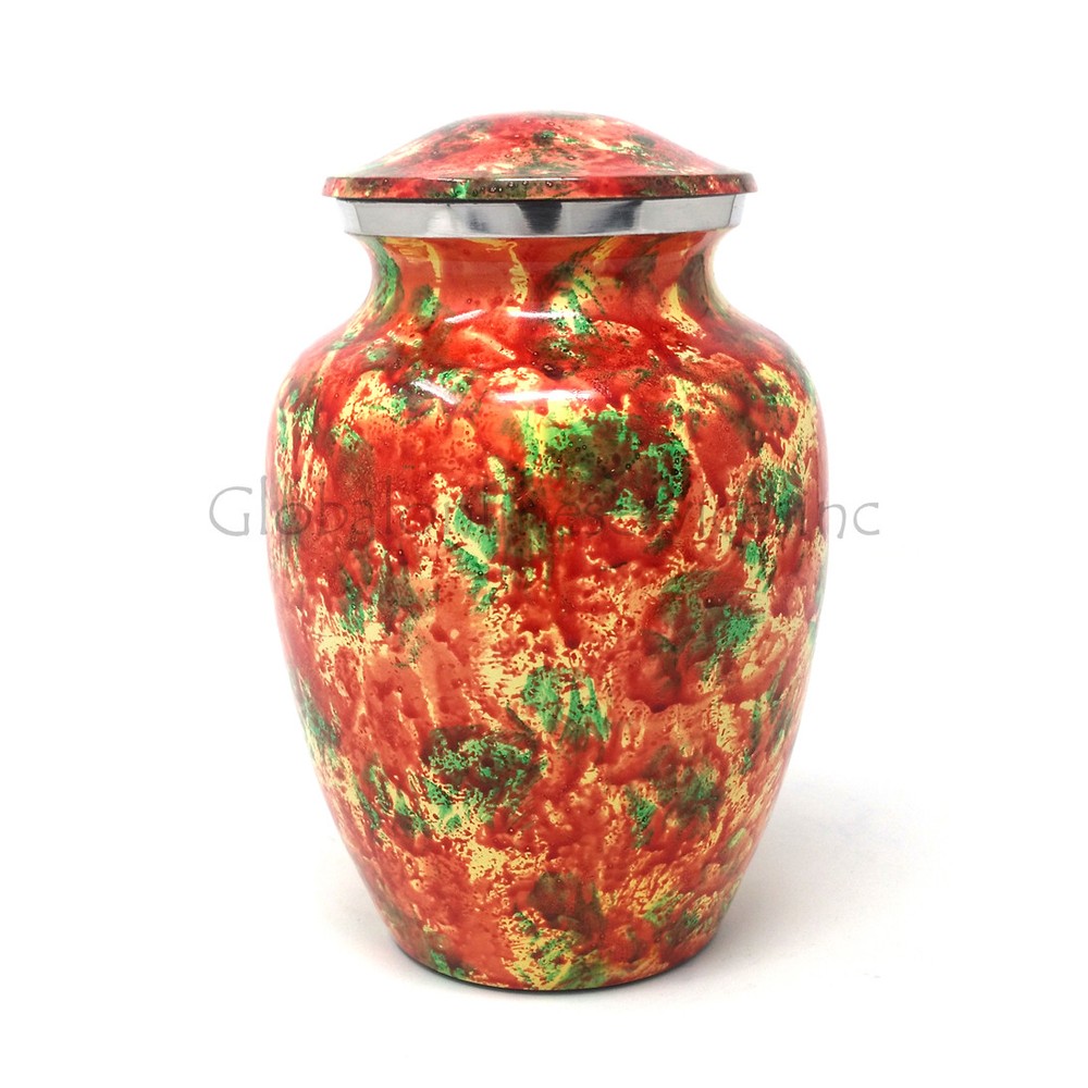 cremation urn Polychromatic medium aluminium for ashes