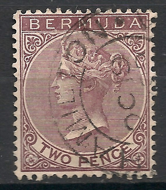 Bermuda Stamps 1893 Two Pence Purple Used