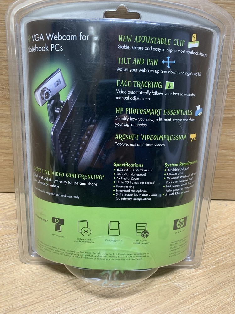 VGA Webcam for Notebooks PCs HP RD346AA