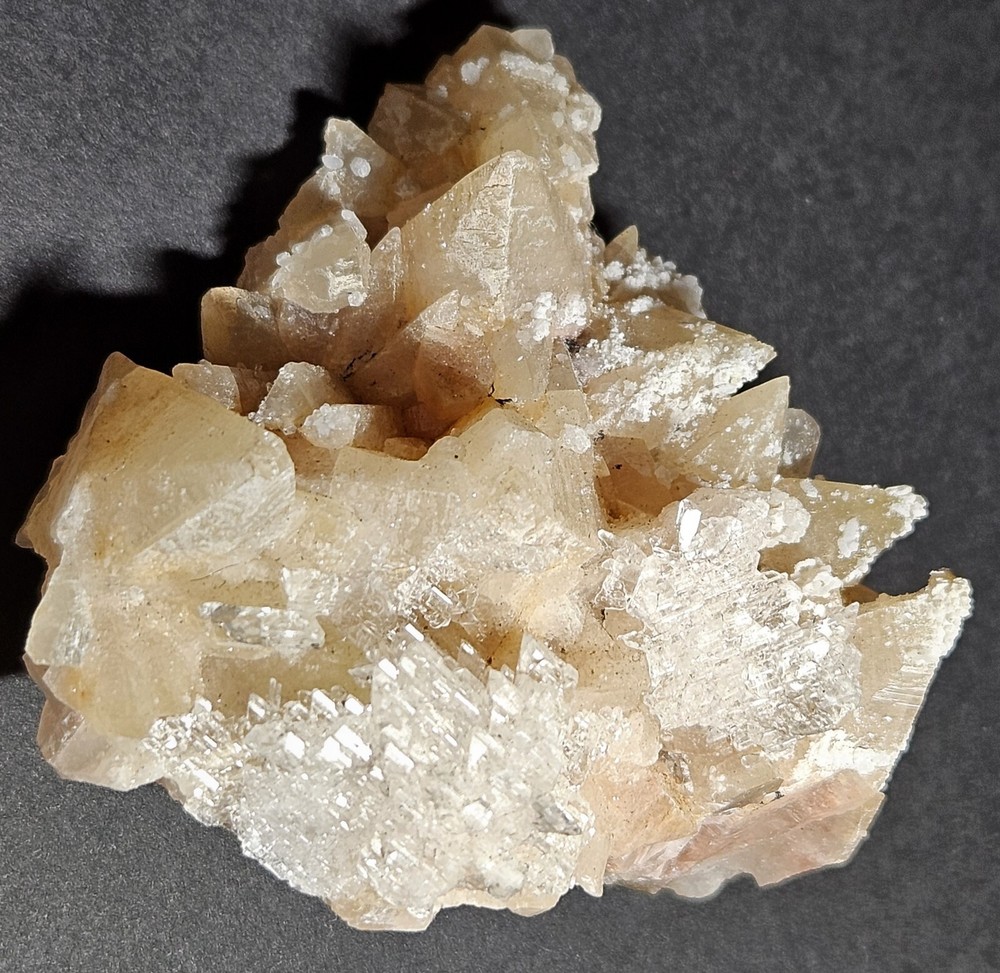Selenite On Calcite Fluorescent Mineral Specimen