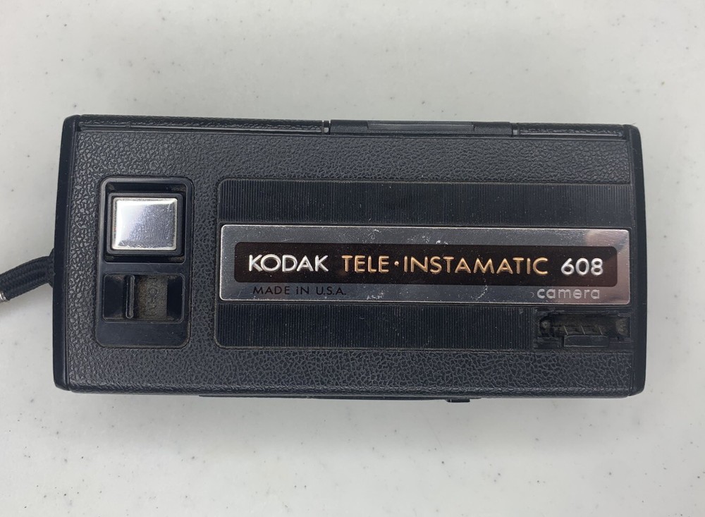 Used Kodak Tele-Instamatic 608, Untested, Small Chip, With Strap