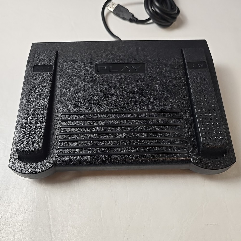 IN-DB9 INDB9 Foot Pedal for Computer 3 Button Programable Tested Working Well