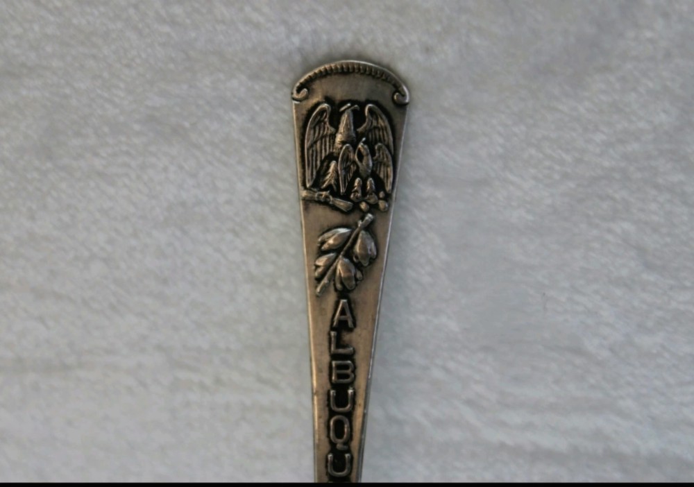 Vintage Albuquerque New Mexico Eagle Sterling Silver Spoon