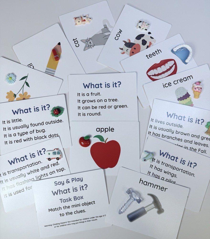 Preschool Activity Set with Mini Objects – 16 Learning Activities With Minis