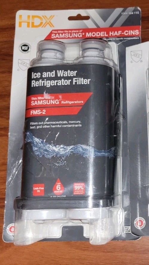 2-pack HDX FMS-2 Replacement Water Filter / Purifier for Samsung Refrigerators