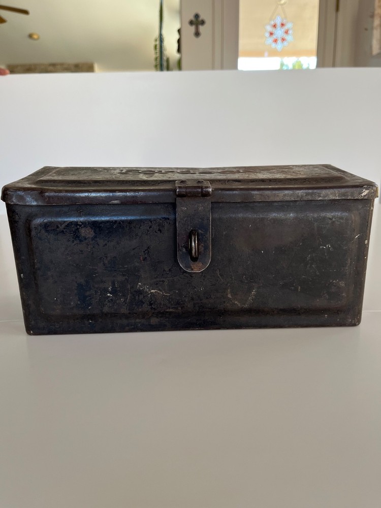 Vintage Fordson Toolbox Original Embossed for Tractor