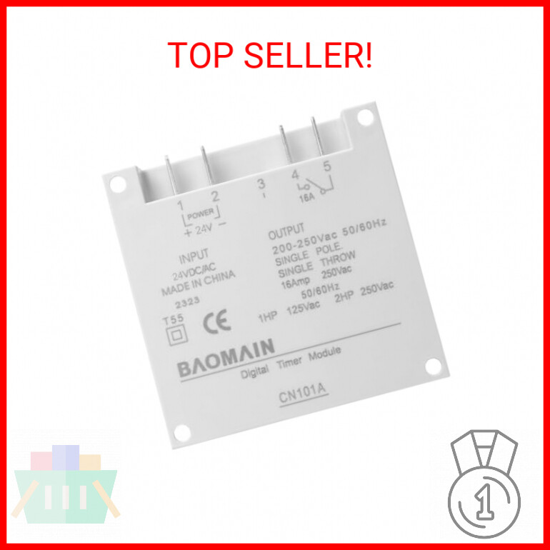 Baomain CN101A DC/AC 24V Digital LCD Power Programmable Timer Time Switch Relay