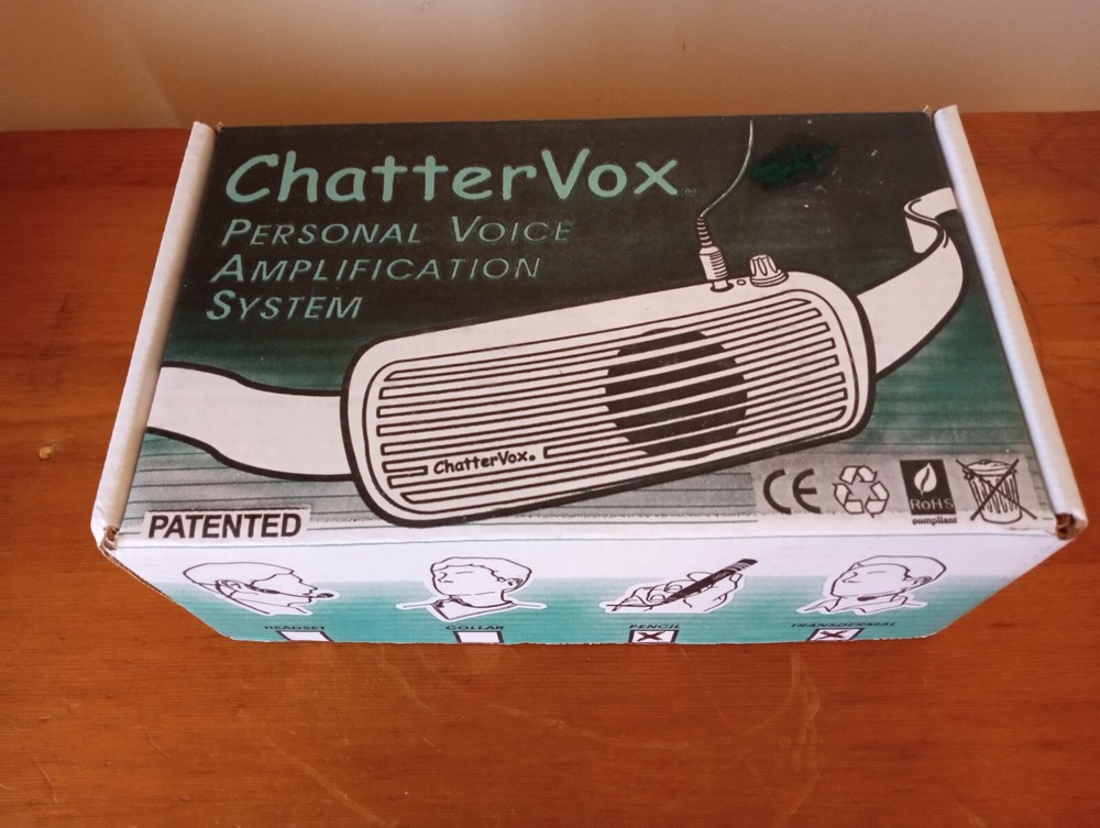 ChatterVox Personal Voice Amplification System With Hand Held Microphone, In Box