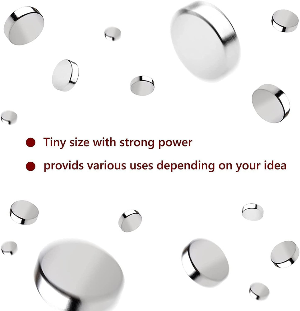 400Pcs Small Magnets, 4 Different Sizes Tiny Mini Magents, Multi-Use for Fridge,