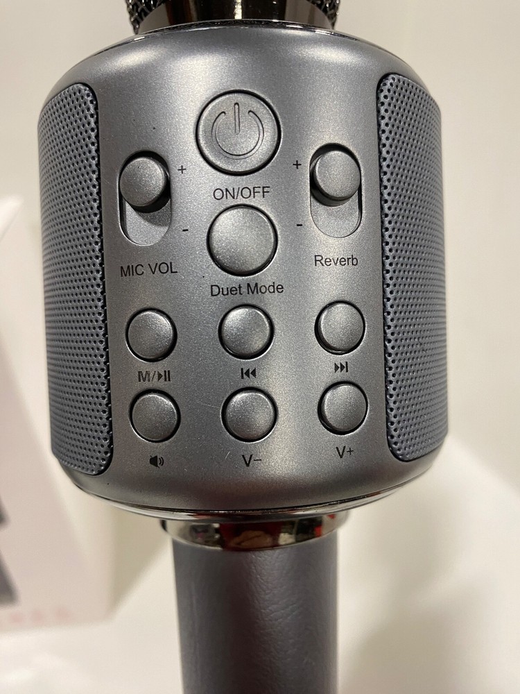 Goodaaa (Y11S) Leather Wireless Karaoke Microphone - Grey