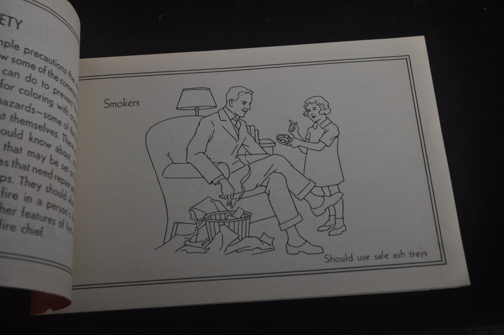 1945 *TWO Different* The Fire Chief Fire Prevention Book