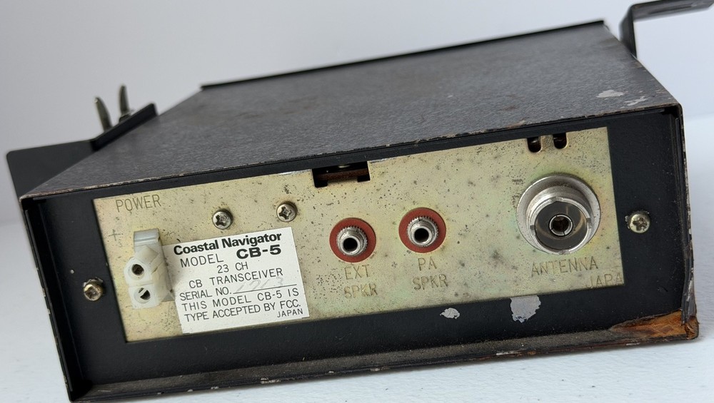 Coastal Navigator Model CB-5 23 CH CB Transceiver Untested