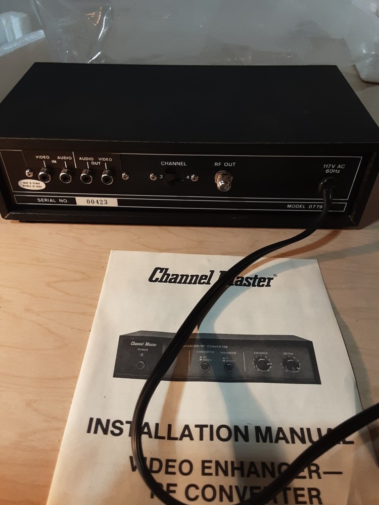 Vintage Channel Master Video Enhancer-RF Converter model 0779
