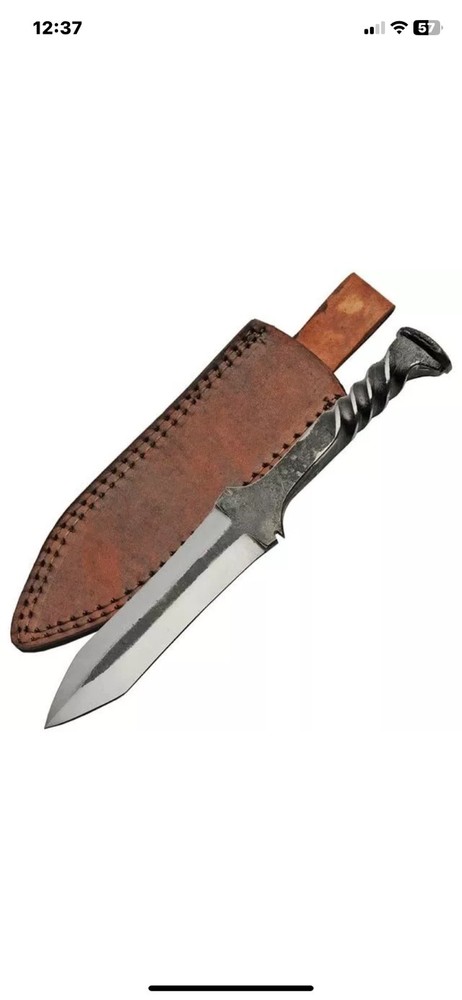 New Rite Edge Railroad Spike Dagger Fixed Blade Knife HS-4414
