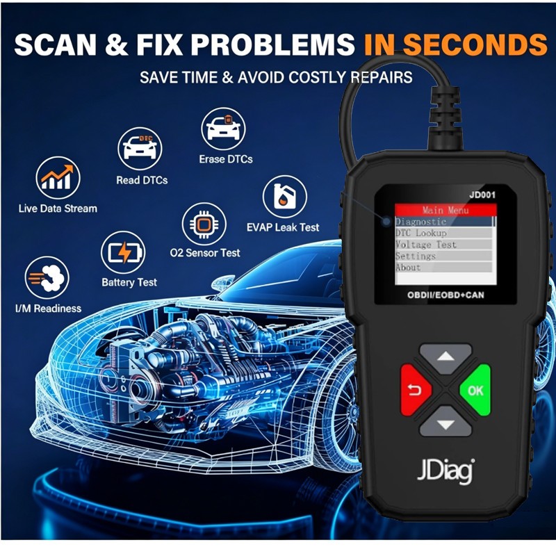 OBD2 Scanner Code Reader Diagnostic Tool For Chevy Silverado 1500 2500 Suburban