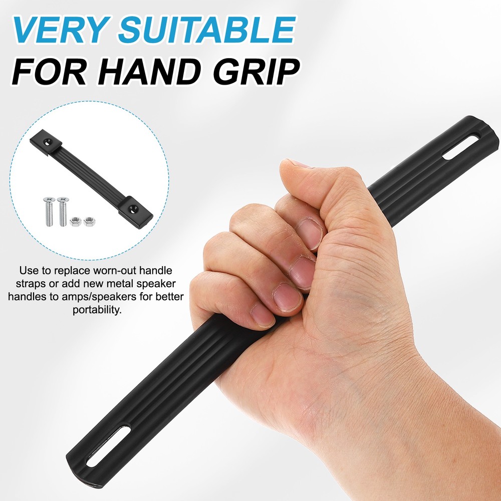 2 Pieces 8 Inches Speaker Cabinet Strap Handles, Pull for Speaker Case, Black