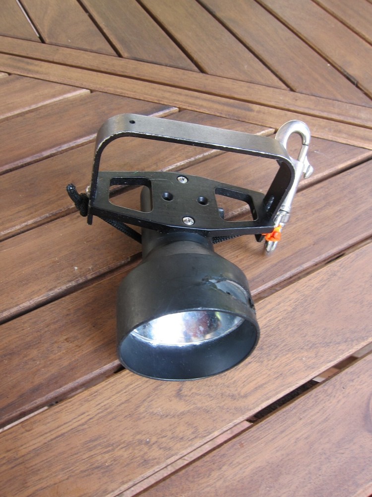 #3 Scuba canister light reflectors with T handle. READ