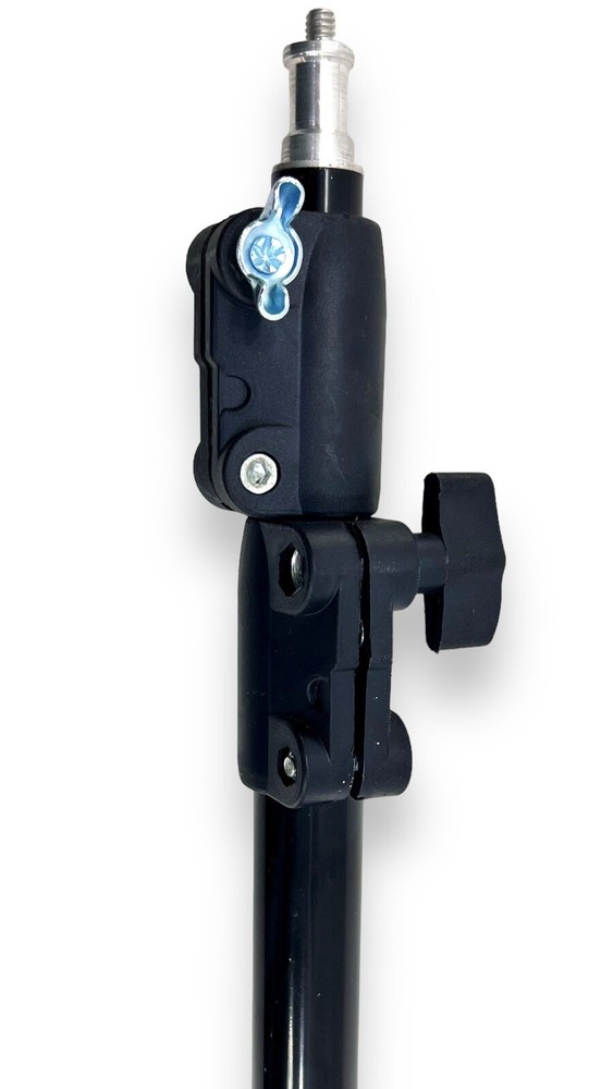 Two 7’ 3-Section Photography Light Stands 1/4” Stud Tip Connector