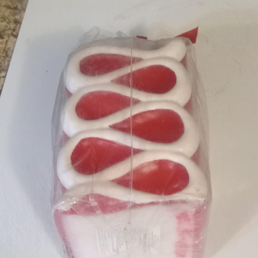 Christmas Ribbon Candy Candle 6" Tall