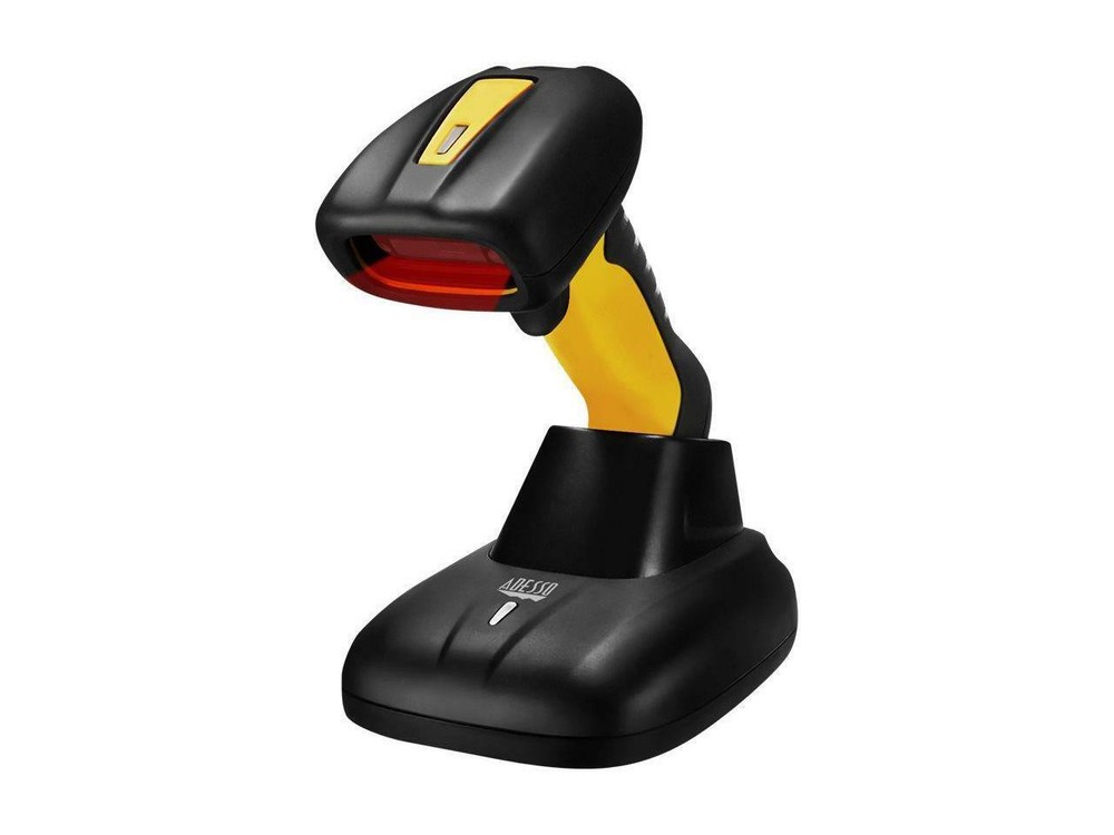 Adesso NuScan 4100B Bluetooth Antimicrobial Waterproof CCD Barcode Scanner with