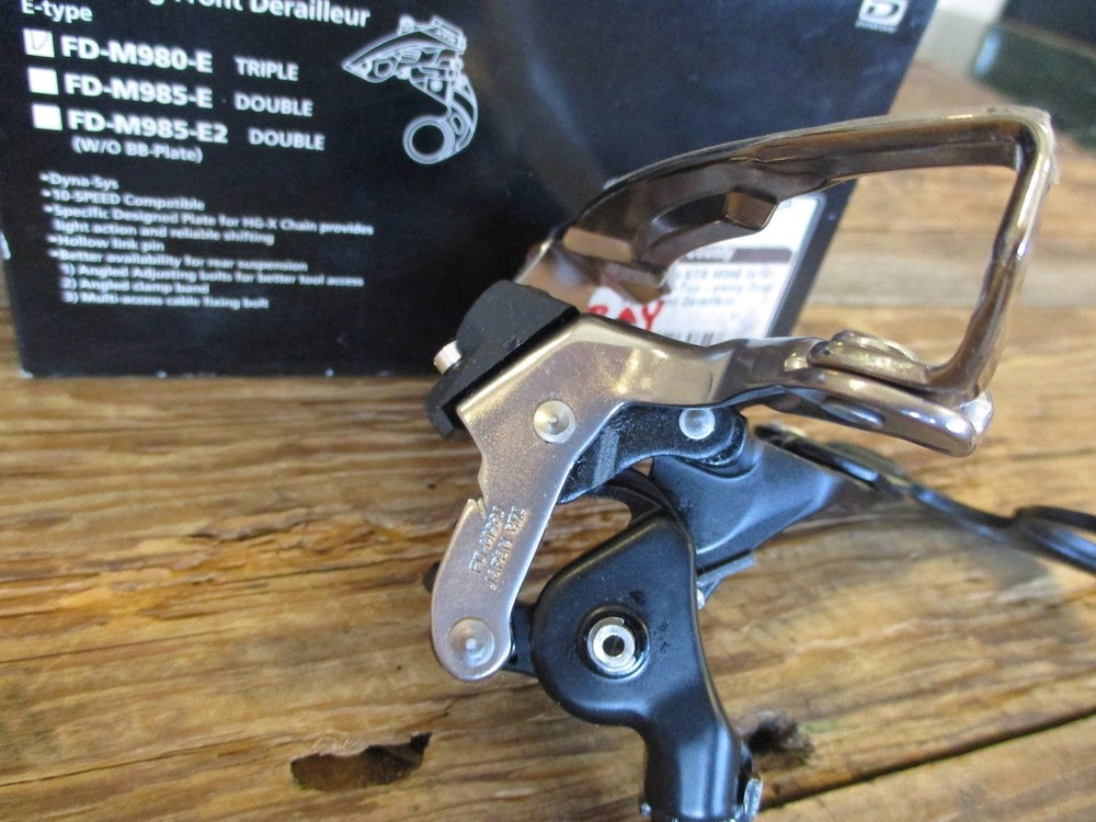 Shimano XTR front derailleur, FD-M980, E-type, triple