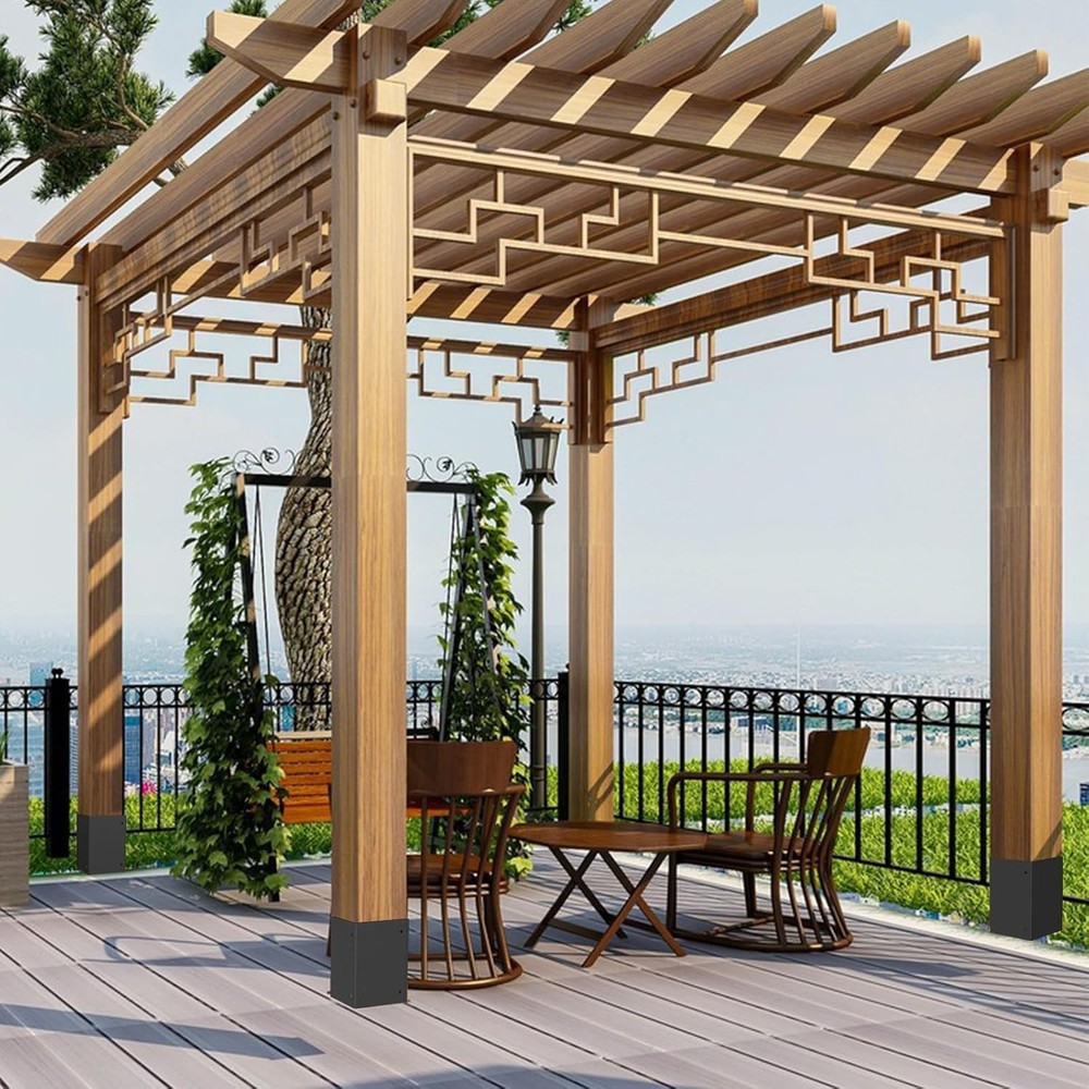 Adjustable Post Protector, 304 Stainless Steel Mailbox Post Protector, Post