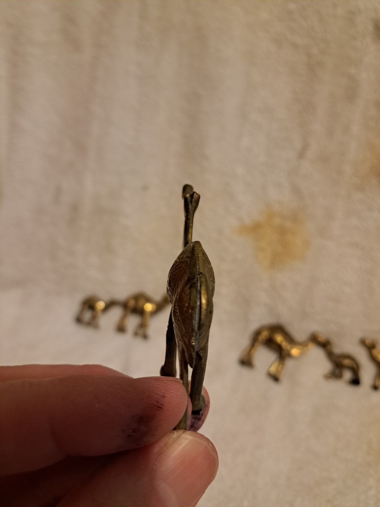 Egyptian Figurines Brass. From The 70's
