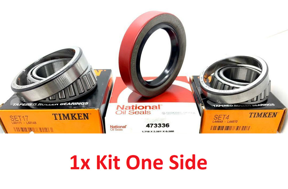 Trailer Hub Wheel TIMKEN Bearing Kit L44649 L68149 NATIONALSeal 1.719'' for 3500