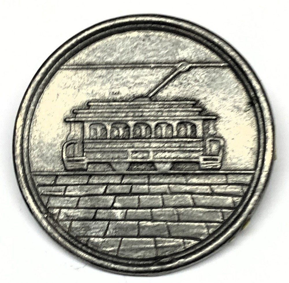 # C10002   TROLLEY  PIN STYLE  MEDAL,
