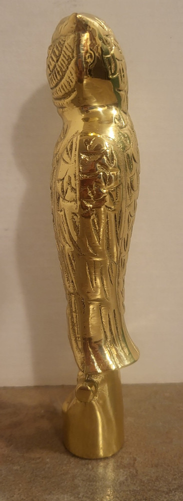 Vintage Cast Brass Owl Fireplace Tool Replacement Handle/M3