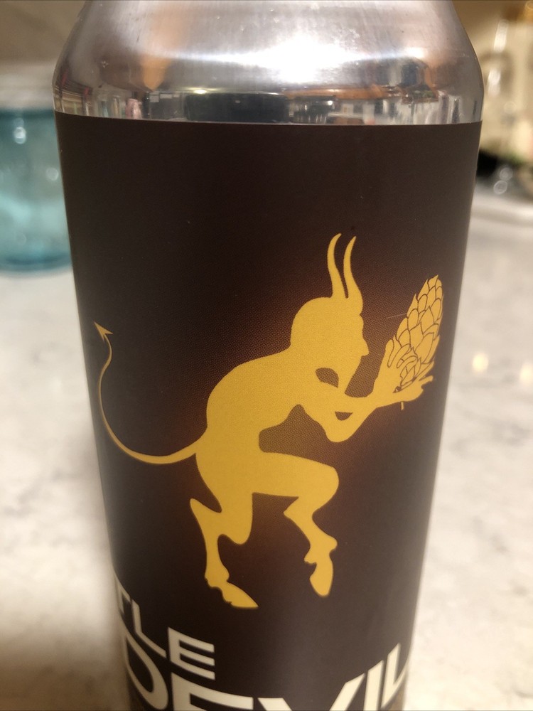 Beer Can Little Devil Awesome Graphics Opened / Bottom Hellboy?