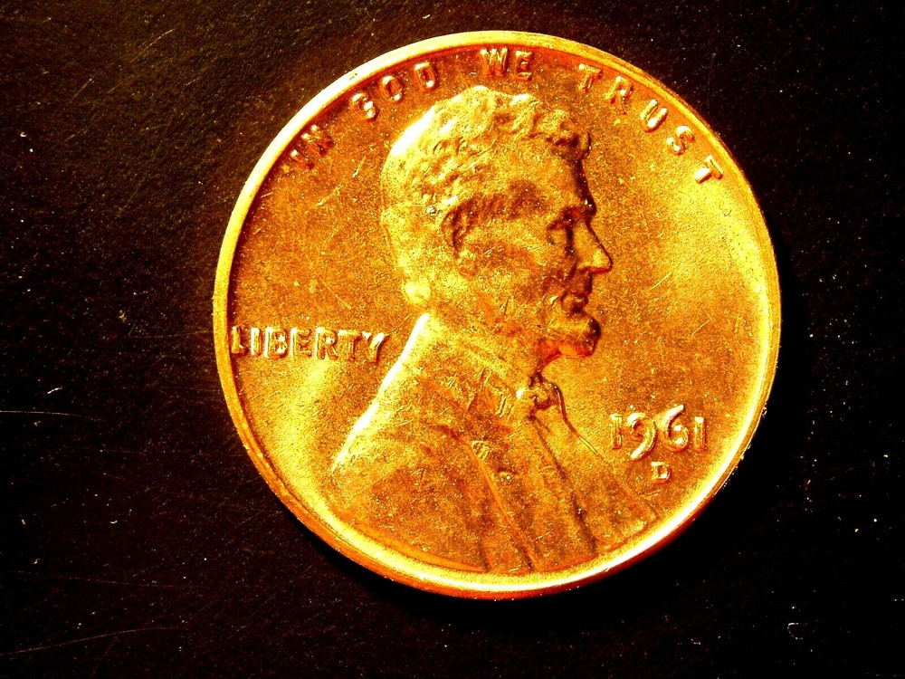 1961-D ONE UNC LINCOLN MEMORIAL CENT #13