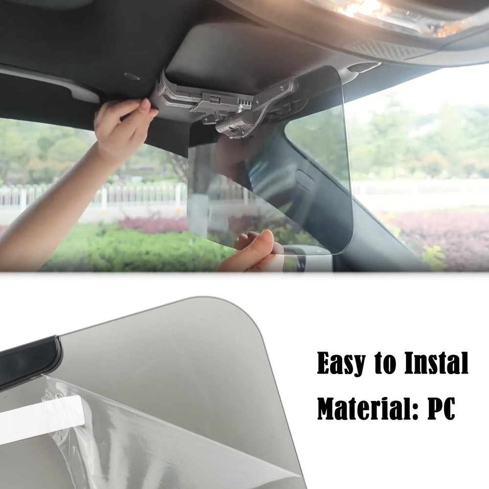 Visor Extender for Car Adjustable HD Polarized Car Sun Blocker with Adjustable
