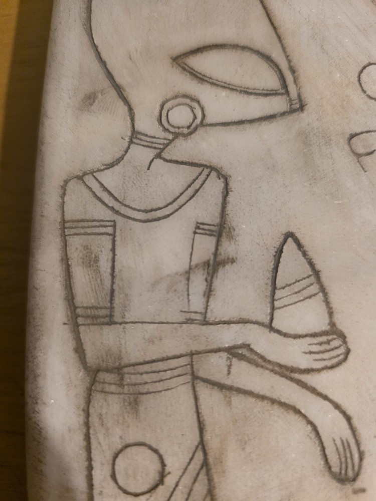 Ojuelos/Tula Authentic Ancient Alien Stone Calcite Panel Carving, with Dig Video