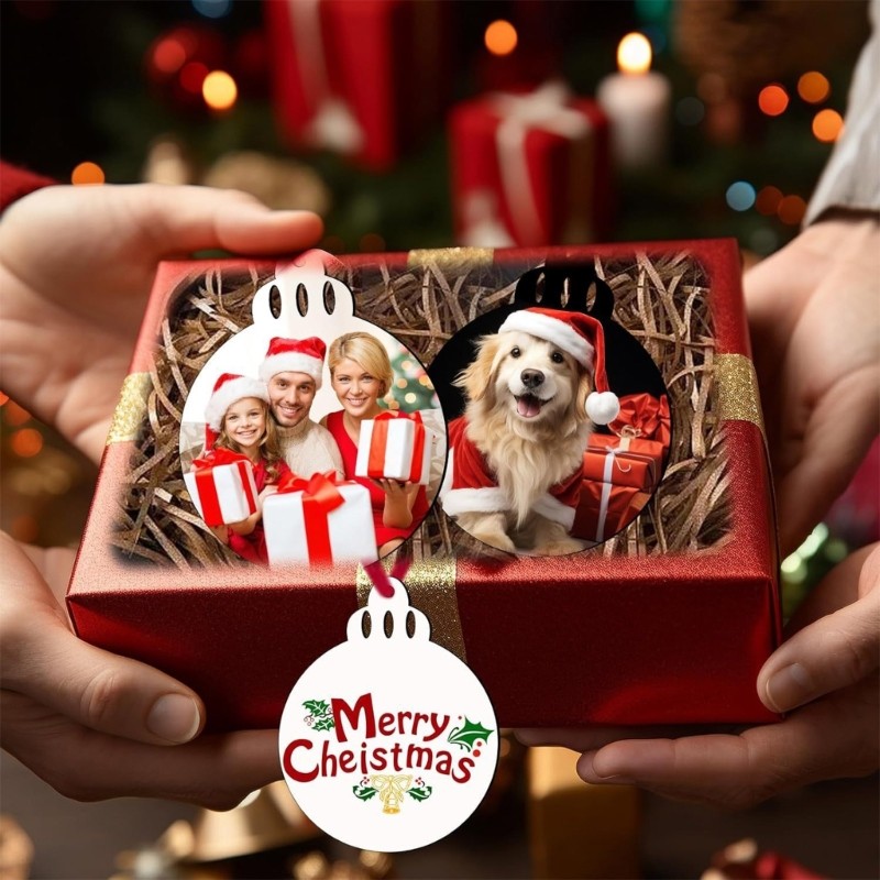 20Pieces Sublimation Blank Holiday Ornaments Creative Sublimation Project