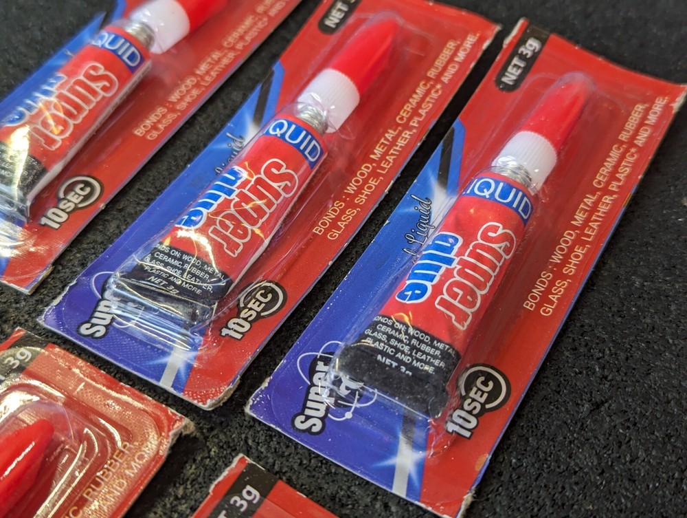 🔥 6-Pack🔥 ALECPEA Super Glue, Single-Use Tubes 3 Gram