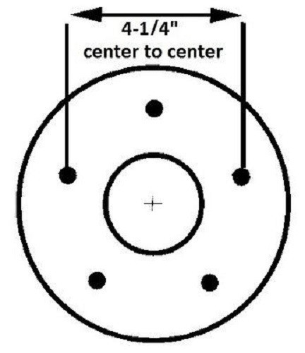 Reliable BT150A SHORT Trailer Axle Idler Hub W/Bearings Boat 5 lug Axel