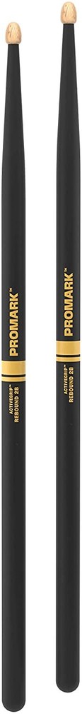 4 PACK Promark Rebound 2B ActiveGrip Acorn Tip Drumsticks