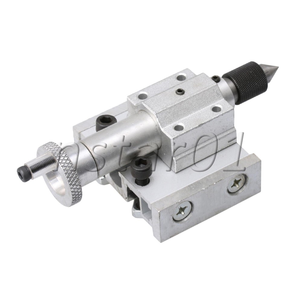 2x Lathe Machine Adjustable Tailstock Inrial Puncher Silver