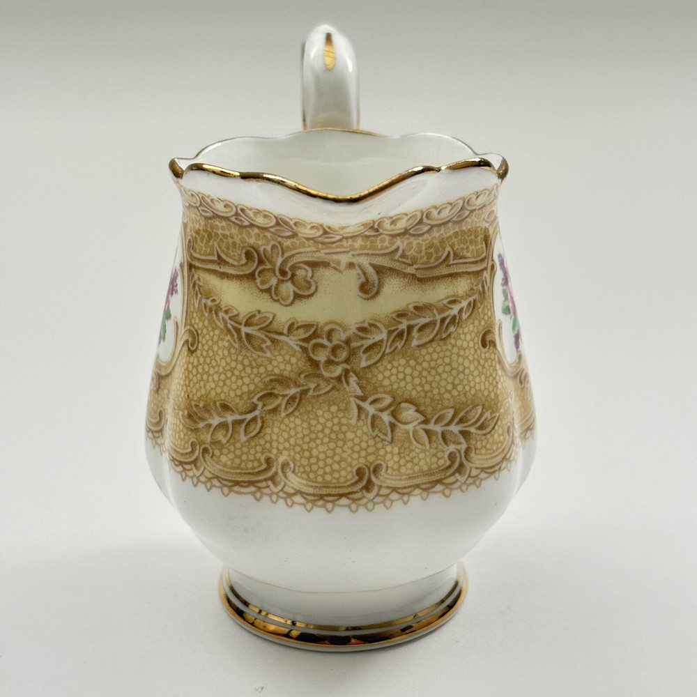 Vintage Royal Albert Devonshire Lace Cream Pitcher Tableware Bone China England.