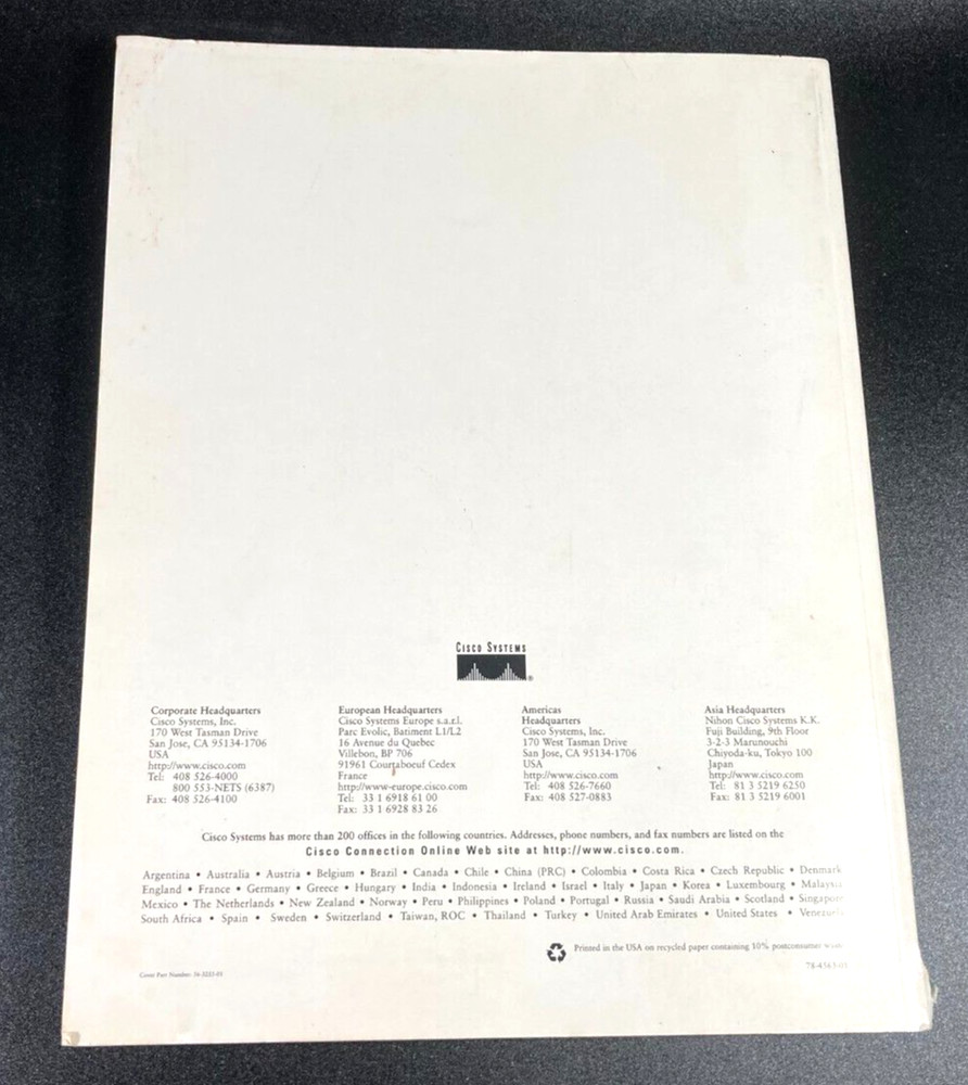 Vintage Cisco Systems WAN Quick Start - Course Preparation Guide - 1997