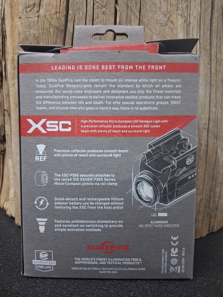 Surefire XSC Micro-Compact Handgun Light SigSauer P365