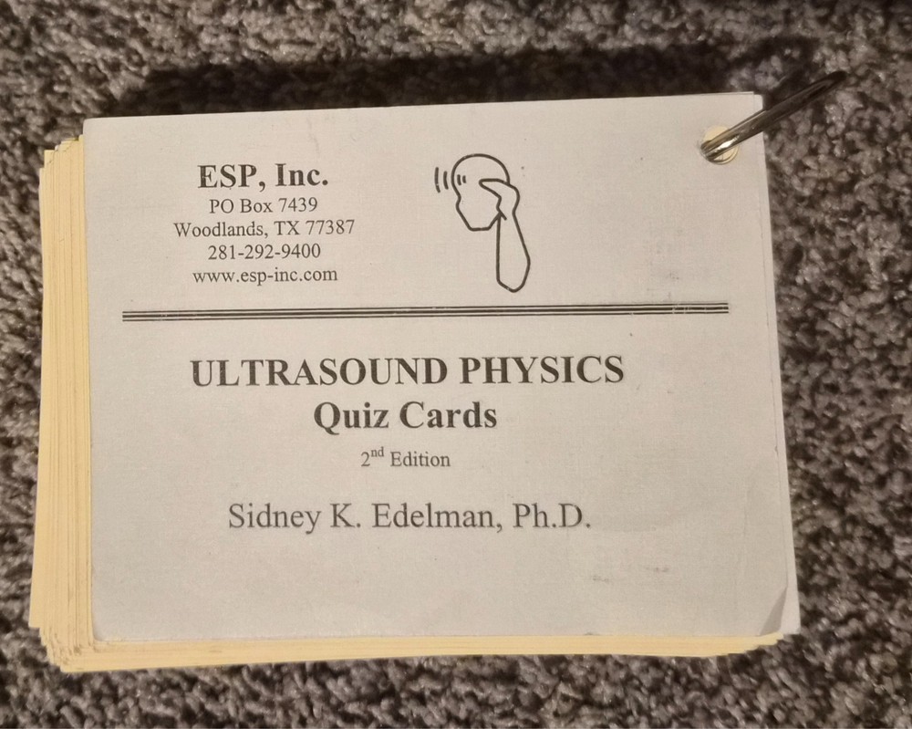 Ultrasound Physics Quiz Cards 2nd Edition