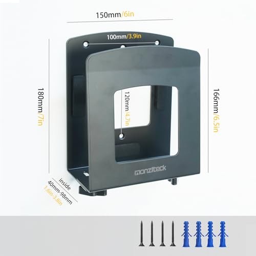 Adjustable Electronic Device Wall Mount|Universal Holder for Small Computers,